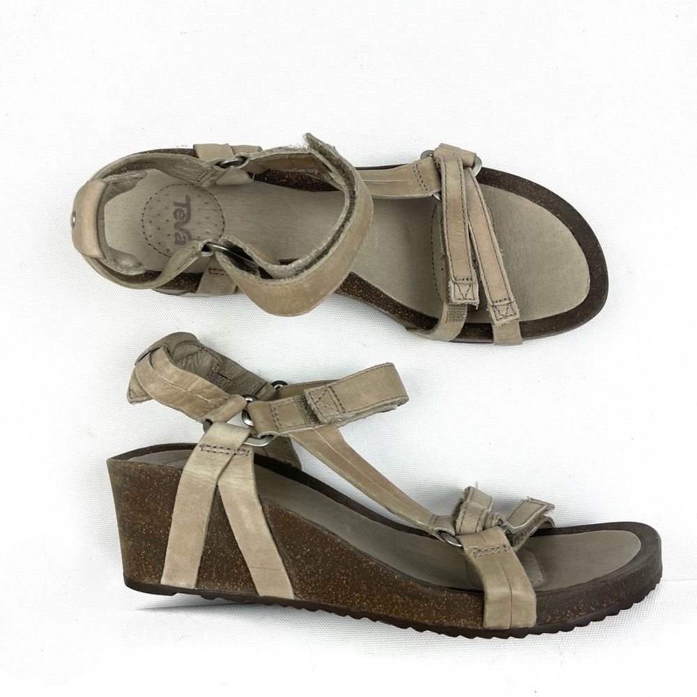 Teva Tan Wedge Comfort Sandals